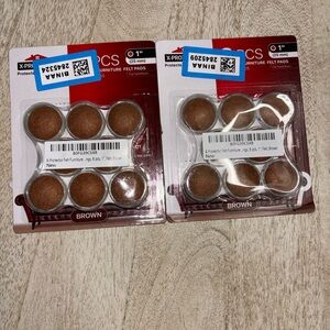 X-Proctor Brown Felt Furniture Pads - 16 Pack (1")